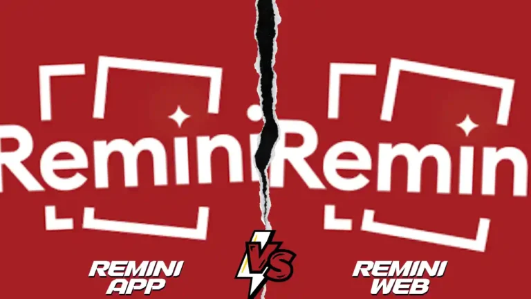 Remini App vs Remini Web
